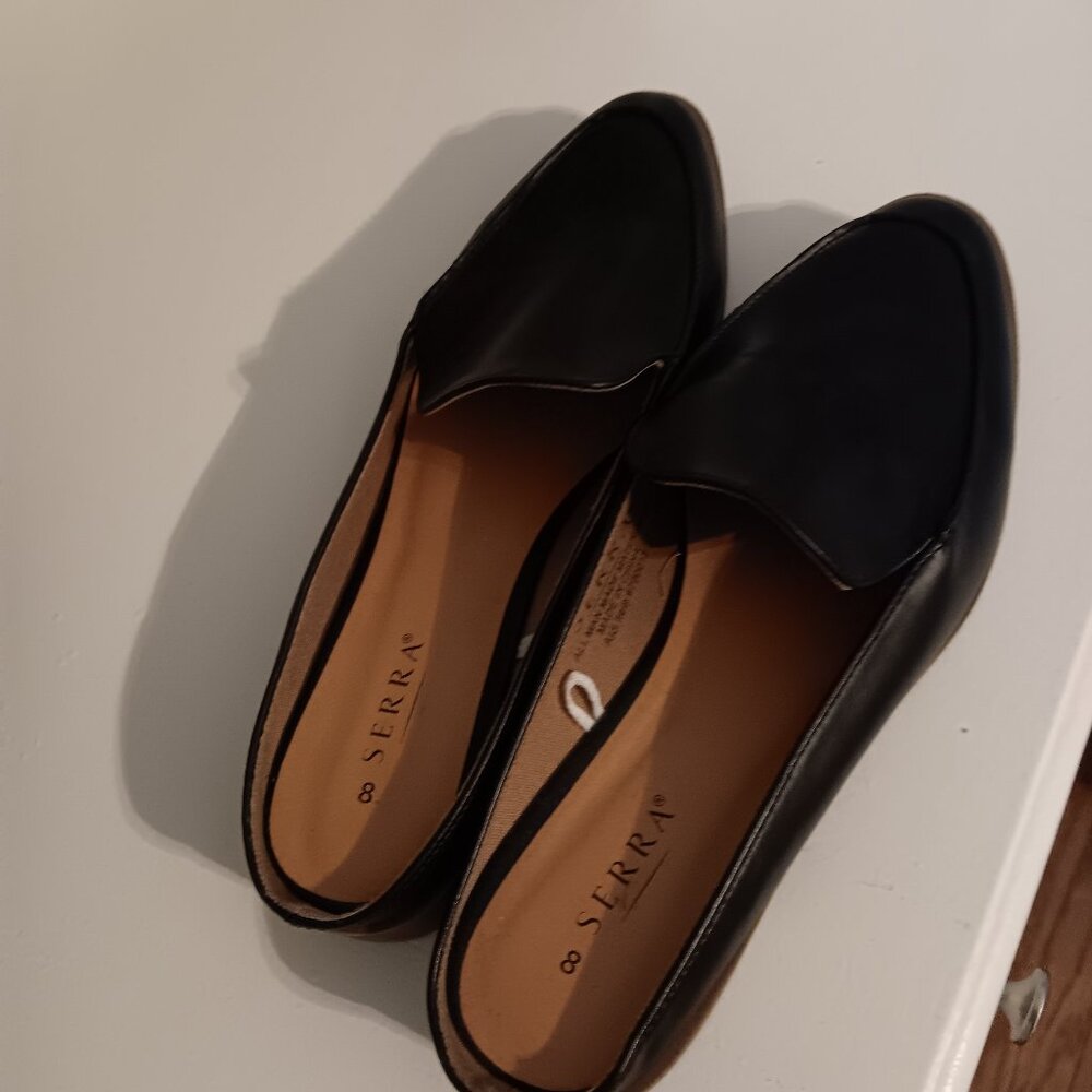 Classy black slip on loafers